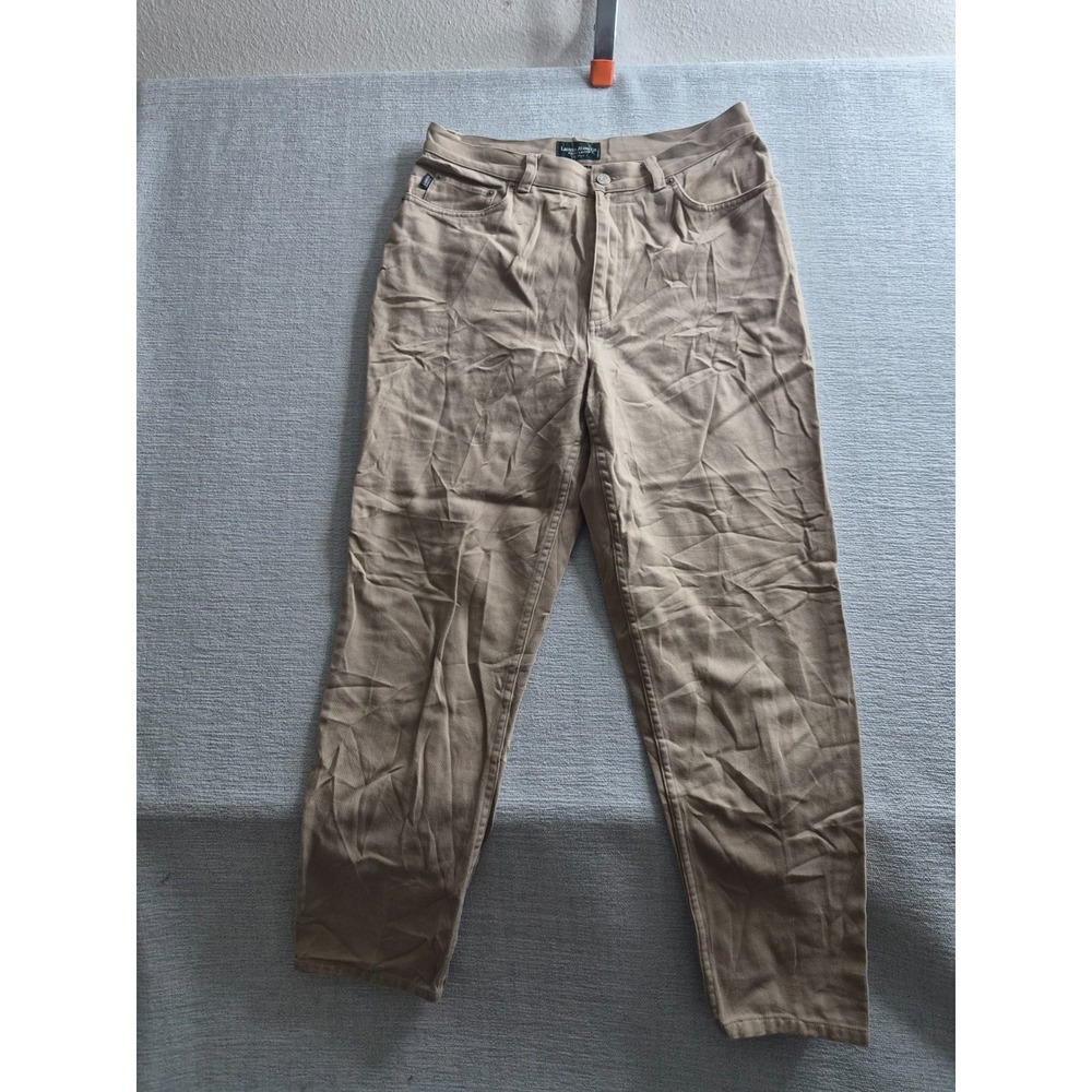 Vintage Lauren Ralph Lauren Jeans Womens 12 Petite Brown Cotton Straight Leg